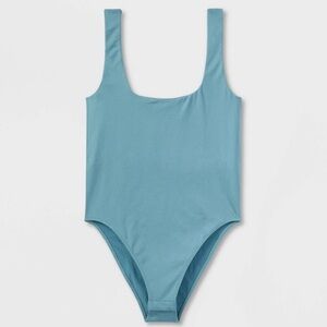 A New Day Teal Bodysuit Seamless Tank Women's Medium